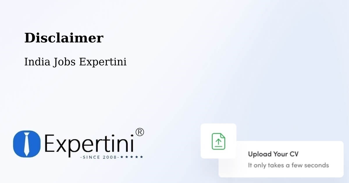 Disclaimer – Mumbai - India Jobs Expertini