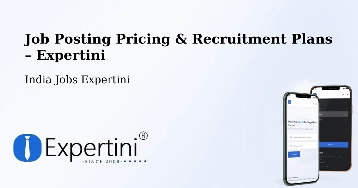 Job Posting Pricing & Recruitment Plans – Mumbai - Mumbai, India Jobs Expertini